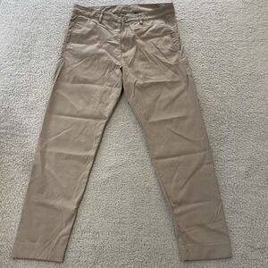 Outlier FutureDarts Chino Pants Mens 35x29 Beige F Cloth Two Way Stretch Nylon